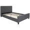 Flash Furniture Full Size Dk Gray Fabric Platform Bed & Mattress HG-BM10-30-GG - alternate 4